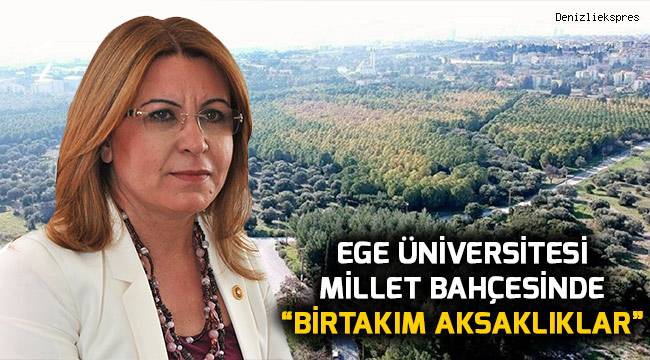 Ege Üniversitesi Millet Bahçesinde ''Birtakım Aksaklıklar''
