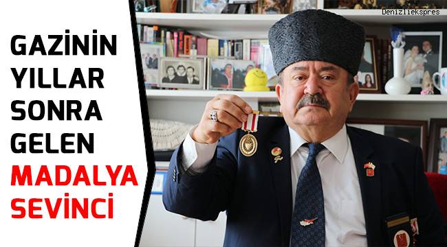 Gazinin yıllar sonra gelen madalya sevinci