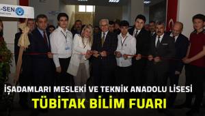 İş adamları Mesleki ve Teknik Anadolu Lisesi TÜBİTAK Bilim Fuarı