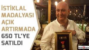 İstiklal Madalyası açık artırmada 650 TL’ye satıldı