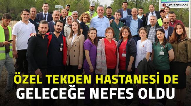 Özel Tekden Hastanesi 'Geleceğe Nefes Ol’ diyerek 2 bin fidan diktiler