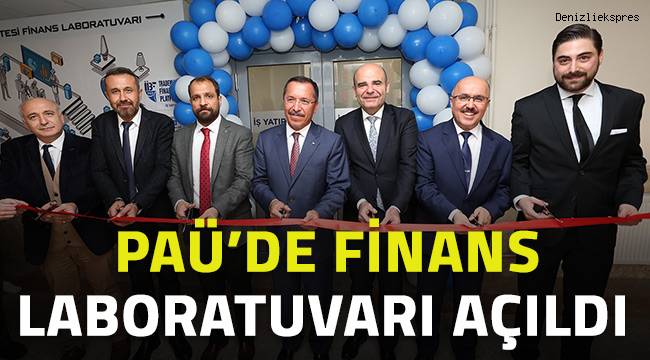 PAÜ'DE FİNANS LABORATUVARI AÇILDI