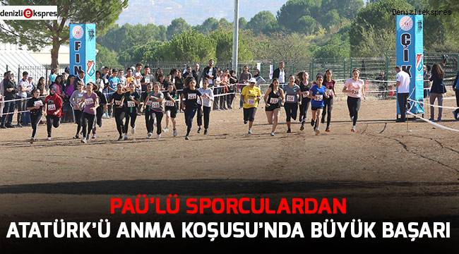 PAÜ’lü sporculardan Atatürk’ü Anma Koşusu’nda büyük başarı