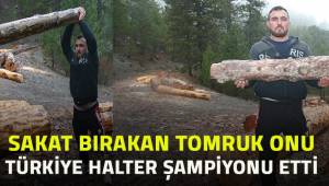 Sakat bırakan tomruk onu Türkiye Halter Şampiyonu yaptı
