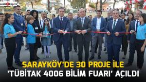 Sarayköy’de 30 proje ile ‘TÜBİTAK 4006 Bilim Fuarı’ açıldı