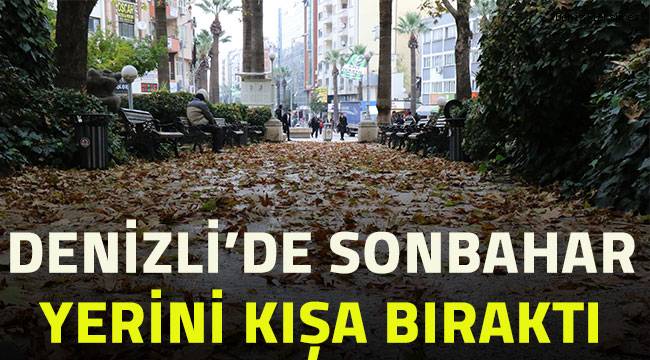 Sonbaharın son günleri Denizli’de fotoğraf karelerine yansıdı