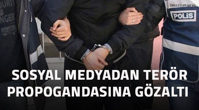 Sosyal medyadan terör propagandasına gözaltı