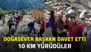 Tarihle iç içe doğa yürüyüşü yaptılar, Çal’ın başkanını kutladılar.