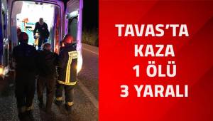 Tavas'ta kaza; 1 ölü, 3 yaralı