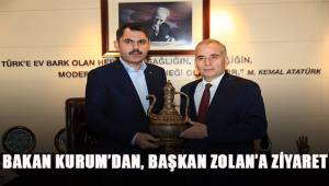 Bakan Kurum'dan Başkan Osman Zolan'a ziyaret