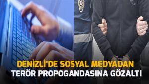 Denizli'de sosyal medyadan terör propagandasına gözaltı