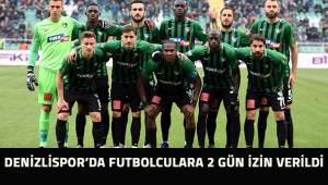 Denizlispor'da futbolculara 2 gün izin verildi