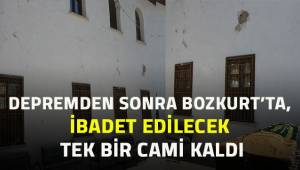 Depremin ardından Bozkurt'ta ibadet edilecek sadece 1 cami kaldı