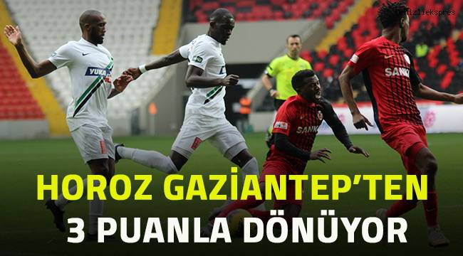 Horoz Gaziantep'ten 3 puanla dönüyor. Gaziantep FK: 1 - Denizlispor: 2