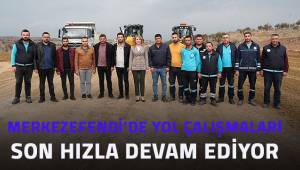 Merkezefendi'de yol çalışmaları son hızla devam ediyor
