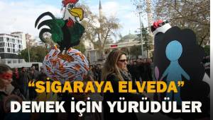 'Sigaraya elveda’ demek için bandoyla yürüdüler