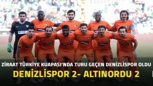 Ziraat Türkiye Kupası'ında turu geçen Denizlispor oldu