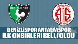 Antalyaspor Maçının onbirleri belli oldu