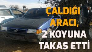 Arabanın çalıntı olduğu tesadüfen ortaya çıktı
