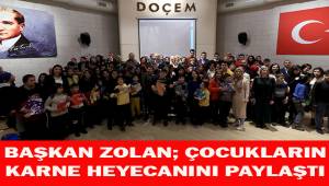 Başkan Osman Zolan, çocukların karne sevincini paylaştı
