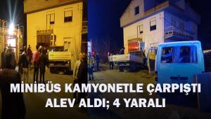 Denizli'de akıllara durgun veren kazada 4 kişi yaralandı