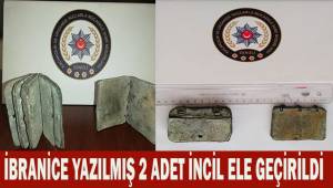Denizli’de kurşun levhalarla kitaplaştırılmış 2 adet İbranice İncil ele ele geçirildi
