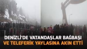  Denizli’de vatandaşlar Teleferik ve Bağbaşı Yaylası’na akın etti