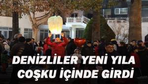 Denizli’de yeni yıl kutlamaların adresi Horoz heykeli önü oldu