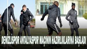 Denizlispor'da, Antalyaspor maçının hazırlıkları devam ediyor