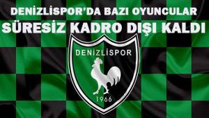 Denizlispor'da bazı oyuncular süresiz kadro dışı bırakıldı.