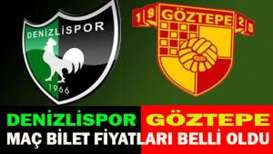 Denizlispor - Göztepe karşılaşmasının bilet fiyatları belli oldu