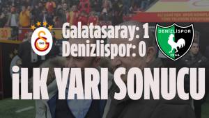 Galatasaray 1-0 Denizlispor İlk Yarı Bitti