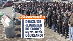 İki Kardeşin Cenazesi Afyon'da defnedildi
