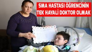 Karne sevinci yaşayan SMA hastası öğrenicinin hayali doktor olmak