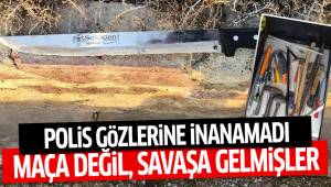 Maça gelen taraftarların üzerinden çıkanlar polisi şaşkına çevirdi