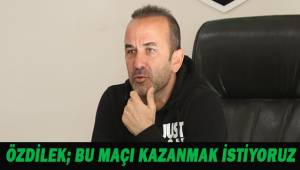 Mehmet Özdilek: “Tranzonspor maçına genç oyuncular ile çıkıp bu maçı tolere etmek istiyoruz”