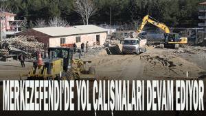 Merkezefendi'de yol çalışmaları devam ediyor