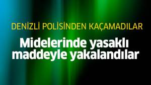 Midelerinde yasaklı maddeyle yakalandılar