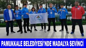 Pamukkale Belediyesi'nde madalya sevinci