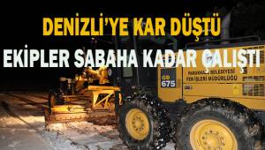 Pamukkale Belediyesi'nin karla mücadelesi