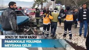 Pamukkale yolunda trafik kazası: 2 yaralı