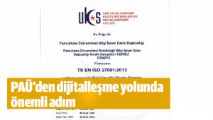 PAÜ’den dijitalleşme yolunda önemli adım