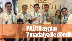 PAÜ'lü aşçılar 7 madalya ile döndü