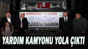 Yardım kamyonu yola çıktı