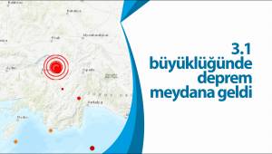3.1 büyüklüğünde deprem meydana geldi