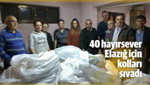 'Biz Kaç Kişiyiz' isimli grup kuran 40 hayırsever Elazığ için kolları sıvadı