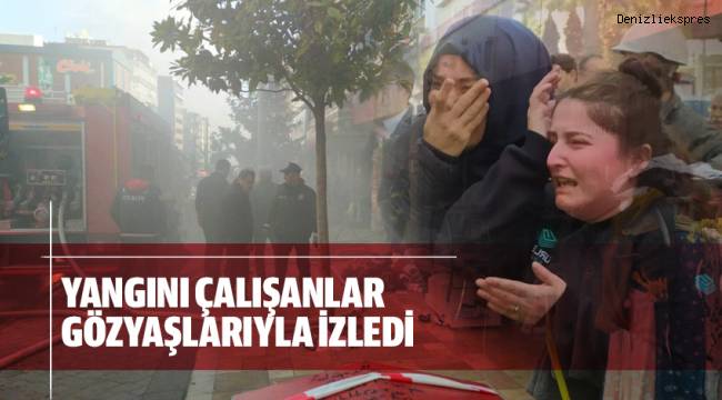Çalışanlar gözyaşlarıyla izledi