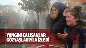 Çalışanlar gözyaşlarıyla izledi