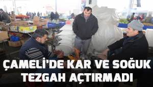 Çameli’de Kar ve Soğuk Tezgah Açtırmadı