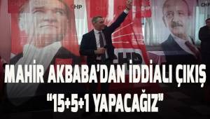 CHP Denizli İl Başkanı Akbaba’dan iddialı çıkış. ‘’15+5+1 YAPACAĞIZ’’